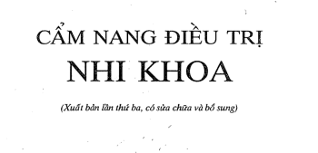 Cẩm nang điều trị nhi khoa