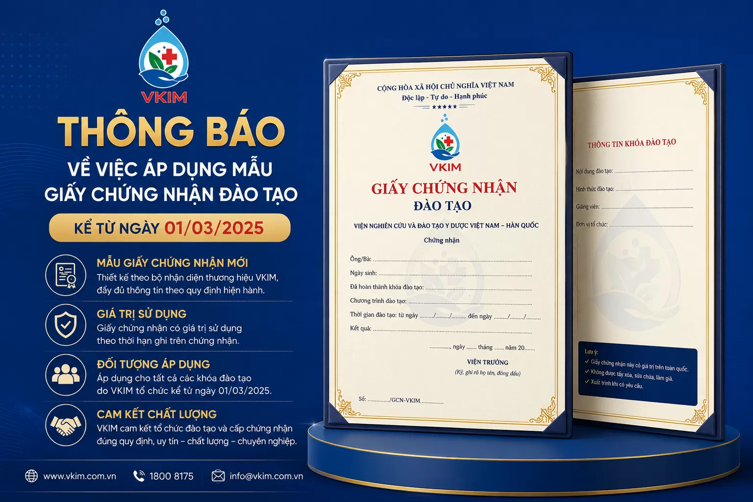 Thông báo thay đổi mẫu Giấy chứng nhận đào tạo an toàn, vệ sinh lao động